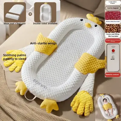 D-Amazing Patting Soother Pillow Palm, Baby Sleeping Soother Patting Toy, Animals-Shaped Sleeping Aid, Soft Stuffed Animal f...