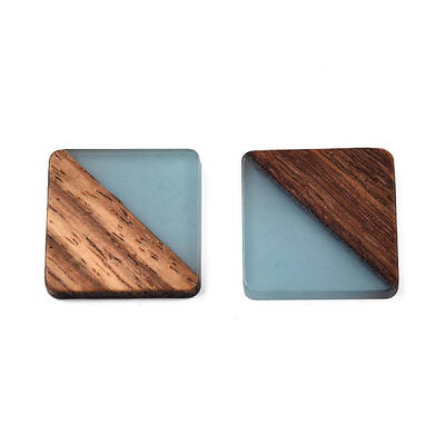 Resin & Walnut Wood Cabochons