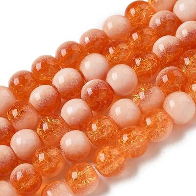 Crackle Glass Beads Strands