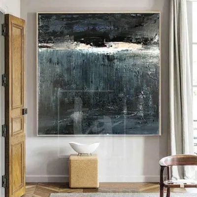 Original Abstract Painting Contemporary Acrylic Abstract Art On Canvas | THE POWER OF THE ELEMENTS