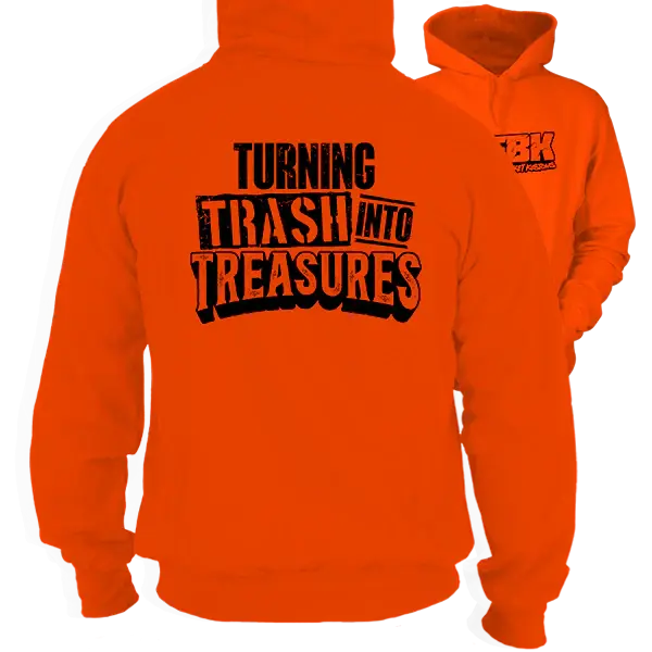 Fun Bucket Kustoms - I Move Cars MF - Safety Hi-Vis Hoodie Workwear