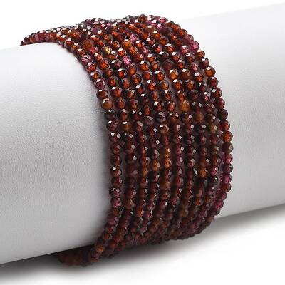 Natural Garnet Beads Strands