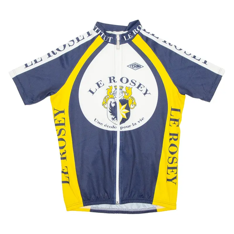 Cycling Mens Jersey Blue Full Zip S