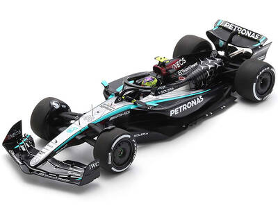 Mercedes-AMG F1 W15 E Performance #44 Lewis Hamilton Petronas Formula One F1 Bahrain GP (2024) with Acrylic Display Case 1/18...