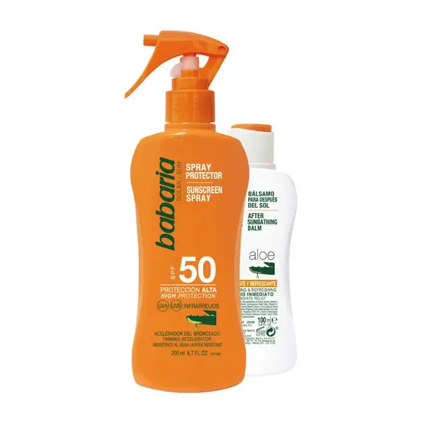 Babaria Spray solare Spf50 200ml Set 2 pezzi