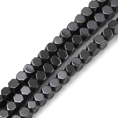 Electroplate Non-magnetic Synthetic Hematite Beads Strands