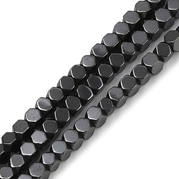 Electroplate Non-magnetic Synthetic Hematite Beads Strands