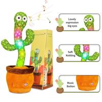 EMOIN Dancing Cactus Toy,Talking Cactus,Repeats & Recording What You Say,Birthday gift Easter gift,Children's Day gift
