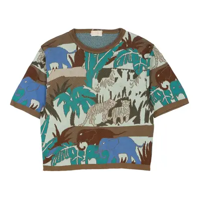Les Copains T-Shirt - Medium Blue Viscose | Size: medium