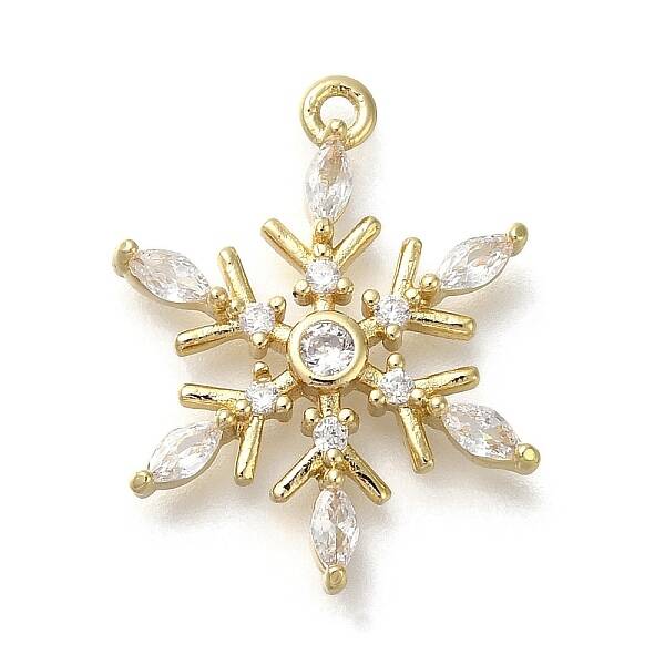 Rack Plating Brass Micro Pave Cubic Zirconia Pendants