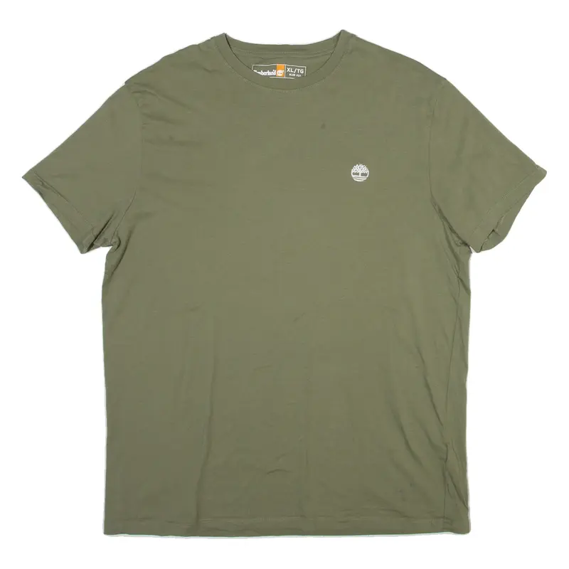 TIMBERLAND Slim Fit Mens T-Shirt Green XL