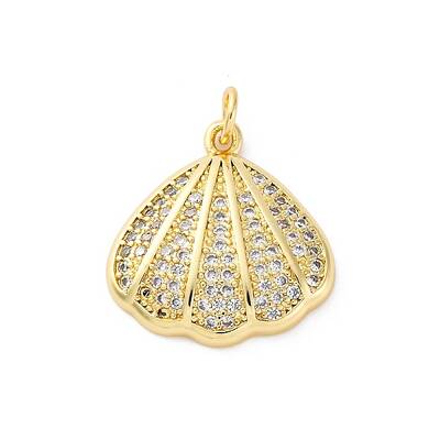 Brass Micro Pave Cubic Zirconia Pendants