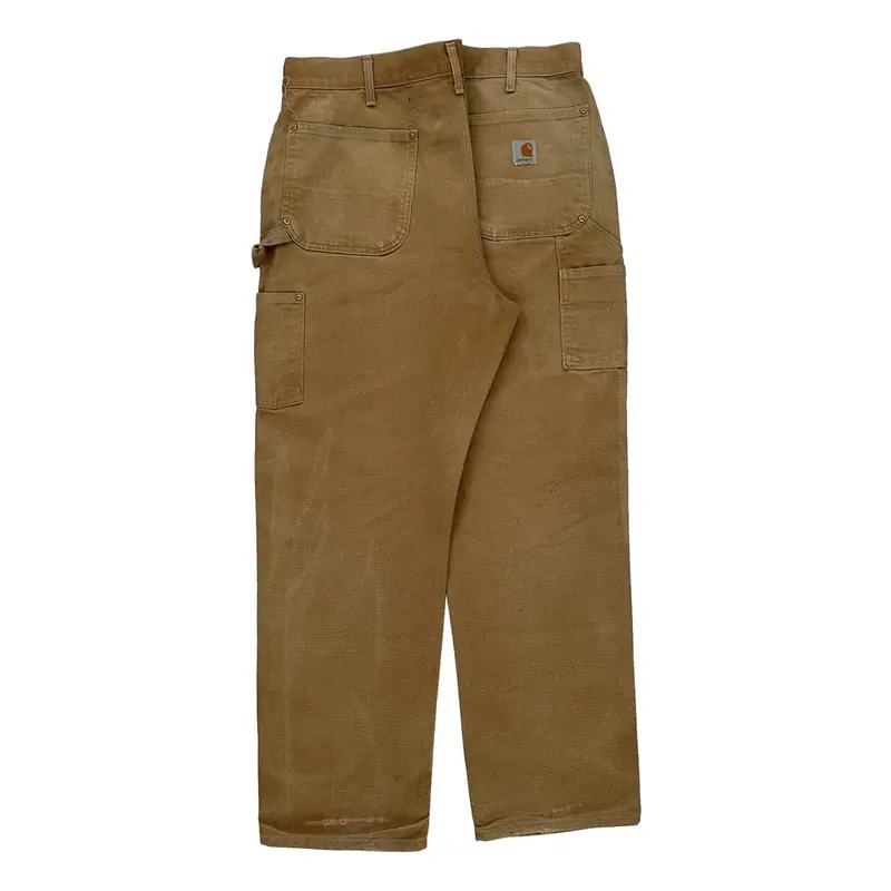Carhartt Double Knee Carpenter Trousers - 36? Waist Brown Cotton