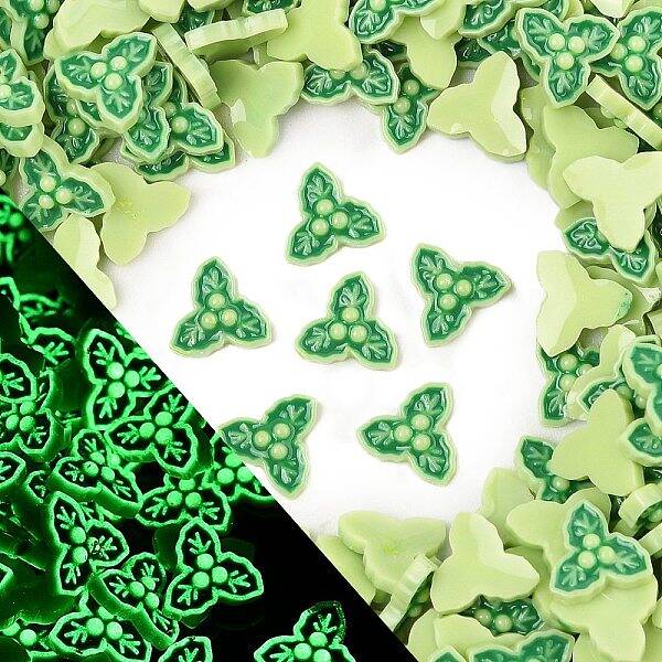Christmas Theme Luminous Resin Cabochons