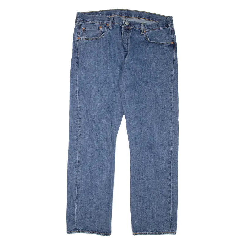 LEVI'S 501 Jeans Mens Blue Regular Straight W38 L32