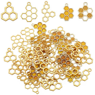 60Pcs 5 Style Alloy Pendants