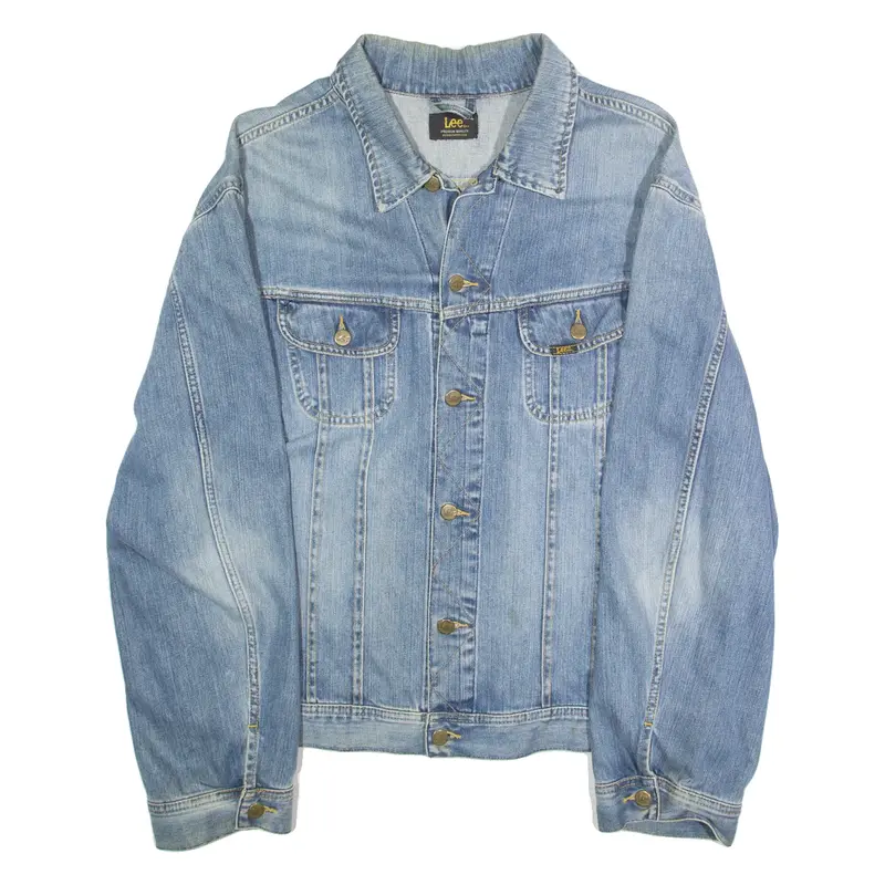 LEE Mens Denim Jacket Black 2XL