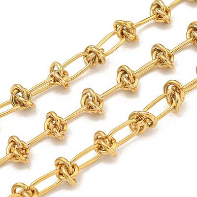 10M Ion Plating(IP) 304 Stainless Steel Oval & Knot Link Chains