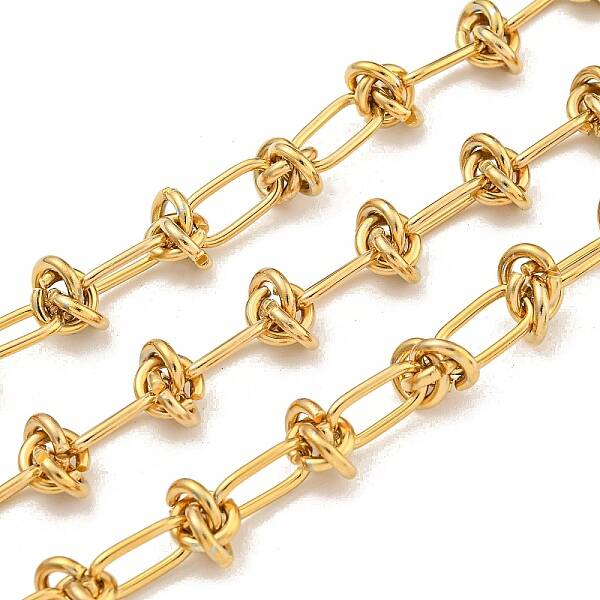 10M Ion Plating(IP) 304 Stainless Steel Oval & Knot Link Chains