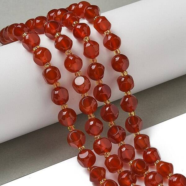 Natural Carnelian(Dyed & Heated) Beads Strands