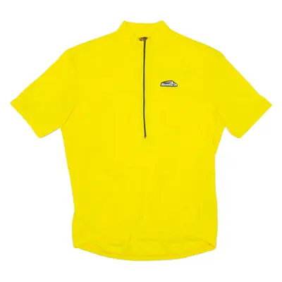 Cycling Mens Jersey Yellow 1/2 Zip L