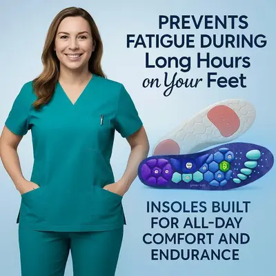 Heavy Duty Support Insole Orthotics, Big & Tall, 200lbs+, Wide Feet, Shock Absorbing, Arch Support, Distributes Pressure, Tri...