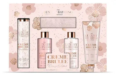 The Luxury Bathing Company Set Regalo Per La Cura Del Corpo Crème Brûlée, Fiori D'Arancio E Vaniglia 5 Pezzi