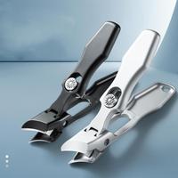 Stainless Steel Nail Clipper, 1 Box Ultra Wide Jaw Opening Nail Clipper with File, Ultra Sharp Stainless Steel Clippers for T...