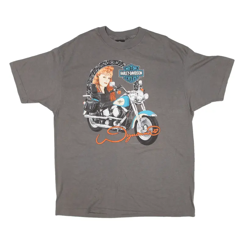 HARLEY DAVIDSON Nashville Mens Biker T-Shirt Grey 90s USA XL