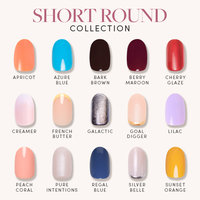 Glamnetic Short Round Press On Nail Collection - Nail Glue & Remover