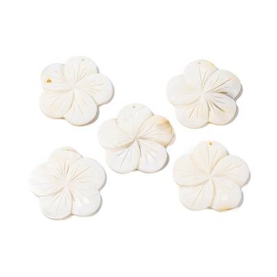Natural Freshwater Shell Carved Pendants