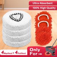 Mop Heads Refills for O-Cedar EasyWring 1 Tank System Spin Chenille Mop Replacement Heads Set for Versatile Floor Cleaning fo...