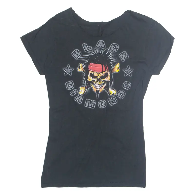 Womens Printed Blouse Black S