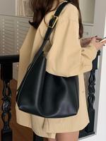 Women's Solid Color Tote Bag, Fashionable Large Capacity Shoulder Bag for Daily Used, Casual Trendy Versatile High-quality Da...