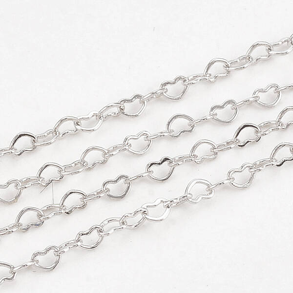 Brass Heart Link Chains