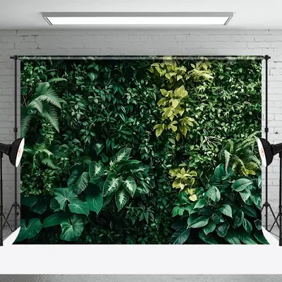 Dense Natural Plant Leaves Spring Backdrop For Photo - Aperturee