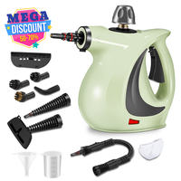 Pressurized Handheld Steam Cleaner, Spurgehom Multi-surface Natural Steam Cleaner with 11pcs Accessories Multi-purpose Steame...