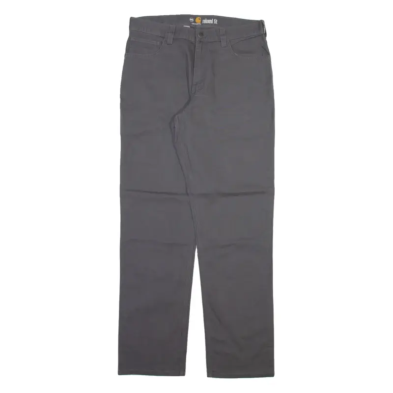 CARHARTT Mens Trousers Grey Relaxed Straight W34 L34