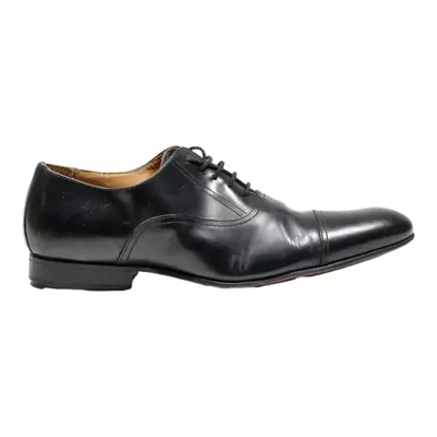 FINSBURY Oxford Shoes Black Leather Mens UK 9.5