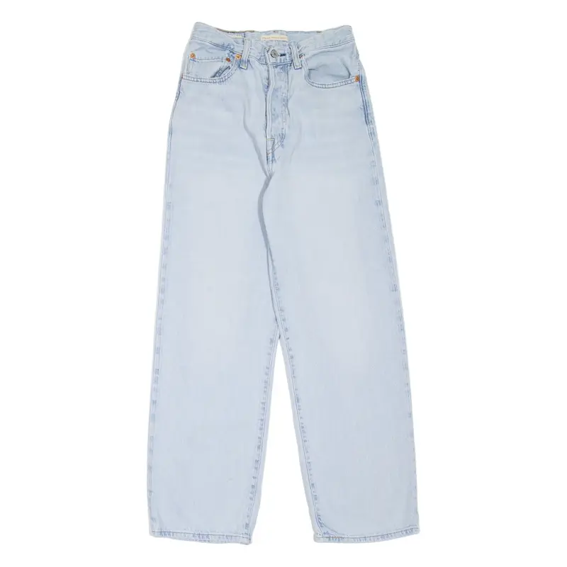 LEVI'S Ribcage BIG E Womens Jeans Blue Relaxed Skinny W27 L27