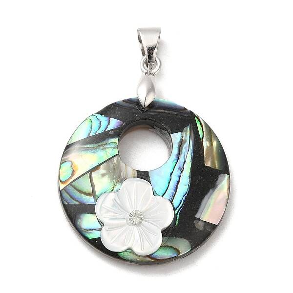 Natural Paua Shell Pendants