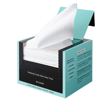 Biodegradable Disposable Face Towels – Extra Thick, Soft & Large for Sensitive Skin, Travel & Makeup Removal (50 Count) - S...