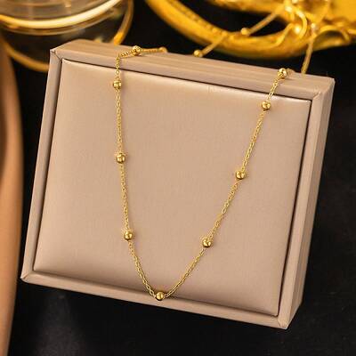 304 Stainless Steel Satellite Chain Necklaces for Women Men
