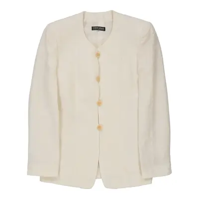 Giorgio Armani Blazer - Medium White Cotton | Size: medium