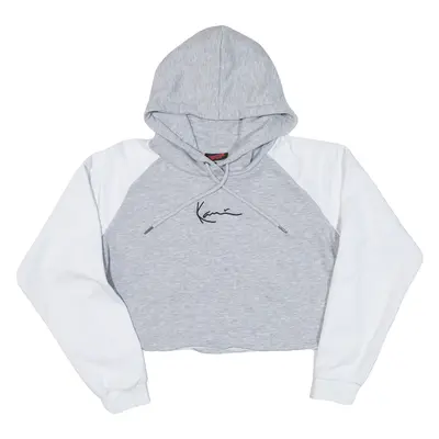 KARL KANI Cropped Stranger Things Womens Grey Hoodie M
