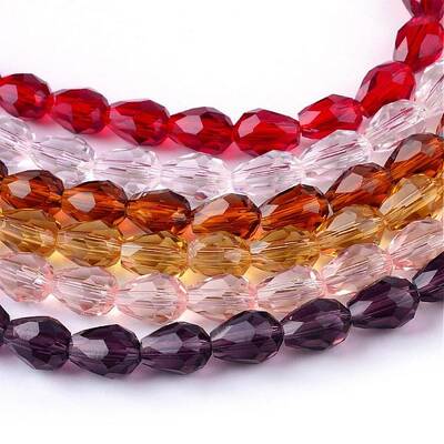 Transparent Glass Bead Strands