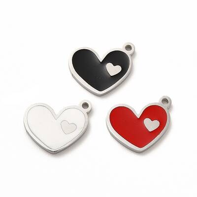 304 Stainless Steel Enamel Charms