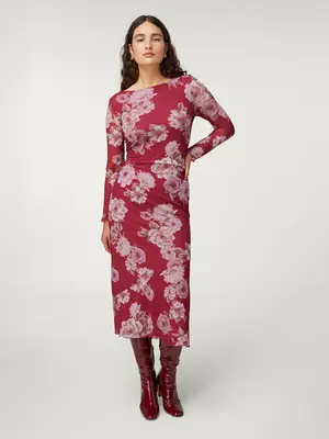 Dress Ixia Alexine Rouge | Color: ROUGE | Size: FR-36