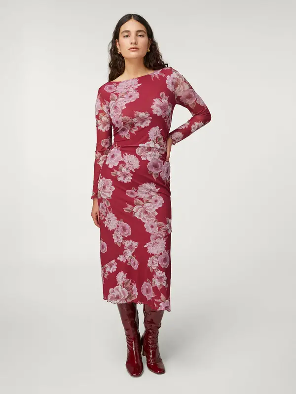 Dress Ixia Alexine Rouge | Color: ROUGE | Size: FR-36