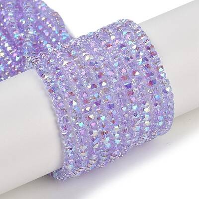 Electroplate Glass Beads Strands